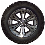 14" Golf Cart Tire/Wheel Package Combo with Lift Kit.  Fits EZGO TXT (Gas) 94-01.