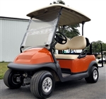 48V Orange Electric Club Car Precedent Electric Golf Cart w/ Rear Flip Seat