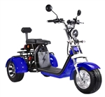 E-Mod 2000W Electric 3 Wheel Fat Tire Scooter Trike Harley Chopper Style CityCoco