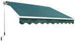 High Quality Green 11.5' x 8' Retractable Patio Awning Canopy