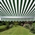 High Quality Green and White Stripes 12' x 8' Retractable Patio Awning Canopy