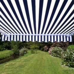 High Quality Blue and White Stripes 13' x 8' Retractable Patio Awning Canopy