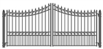 Brand New Moscow Iron Dual Swing Driveway Gate 14' x 6'3"