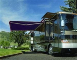 High Quality Blue 13' x 8' RV Retractable Patio Awning Canopy