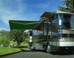 High Quality Green 10' x 8' RV Retractable Patio Awning Canopy