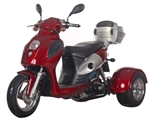 Bullseye 50cc Trike Gas Moped Scooter - Model PST50-14