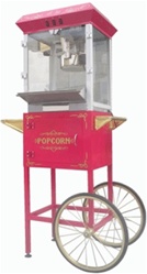 New 8oz Premium Popcorn Popper Machine with Cart
