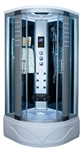 Corner Steam Shower Enclosure with Hydro Massage Jets ​36" x 36" - 8004-AS
