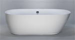 Freestanding Bathtub Modern Seamless Acrylic Bath Tub - Lamone 71"