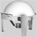 Stainless Commercial Round Roll Top Chafing Dish Restaurant Food Warmer Server