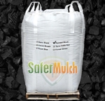 Painted Black Rubber Mulch Shredded Mulch - Painted For Playgrounds and/or Landscaping (ASTM F-3012 CERTIFIED) - Painted Black