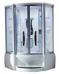 Mesa WS-609A 48"x48"x85" Walk In Steam Shower Unit
