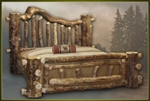 Brand New Majestic Rustic Furniture Aspen Log Bed