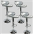 4 Swivel Silver Retro Leather Modern Adjustable Hydraulic Bar Stool Bar stool