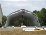 20' x 20' x 12' Steel Gamrel Arch Materials Storage Building