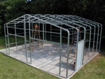 24' x 24' x 8' Steel Frame Shed Garage Building Kit
