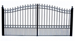 London Dual Swing Iron Driveway Gate 14' x 6'3"