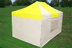 10'x15' Yellow & White Pop Up  Canopy / Tent