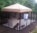 8' x 16' x 6' Ultimate Welded Wire Modular Kennel Dog Run