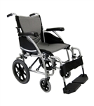 Brand New High Quality Karman S-115-TP Ergonomic Transport Wheelchair with Swing-Away Footrests