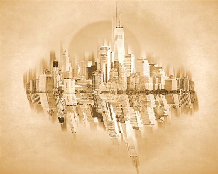 Gold City - New York by Hal Halli