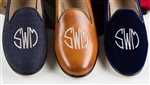 Women's Custom Monogram Velvet Loafer