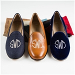 Women's Custom Monogram Linen Loafer