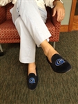 Men's Georgetown "G"  Blue Suede Shoe
