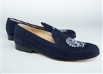 Men's GEORGETOWN University Crest Blue Suede Shoe