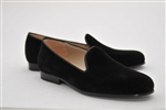 Men's JPC Plain Black Velvet Shoe