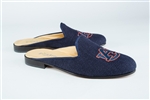 Women's AUBURN Blue Linen Mule