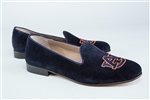 Women's Auburn Blue Suede Loafer