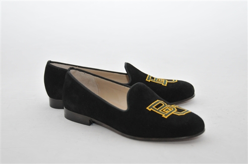 Women's Baylor University Black Suede Loafer