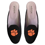 Women's CLEMSON Black Velvet Mule