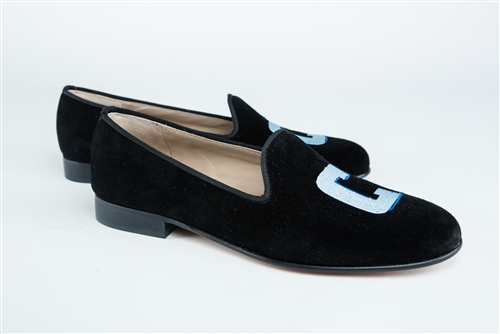 Women's COLUMBIA University "C" Black Suede Loafer