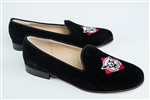 Women's DAVIDSON COLLEGE Black Suede Loafer