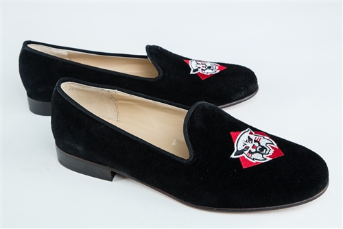 Women's DAVIDSON COLLEGE Black Suede Loafer