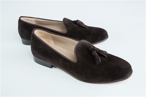 Women's JPC Tassel Brown Suede Loafer