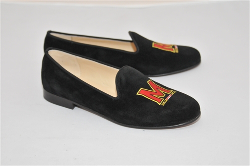 Women's UNIVERSITY OF MARYLAND Black Suede Loafer