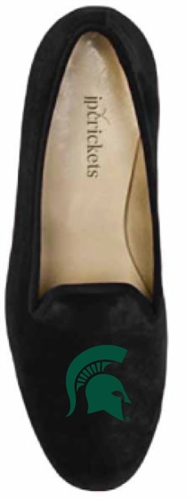 Women's Michigan State University Black Suede Loafer