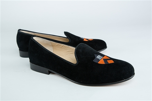 Women's Princeton University Shield Black Suede Loafer