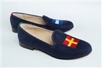 Women's Signal Flag Slipper "Romeo and Juliet" Blue Suede