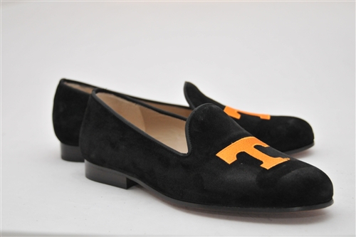 Women's University of Tennessee Black Suede Loafer