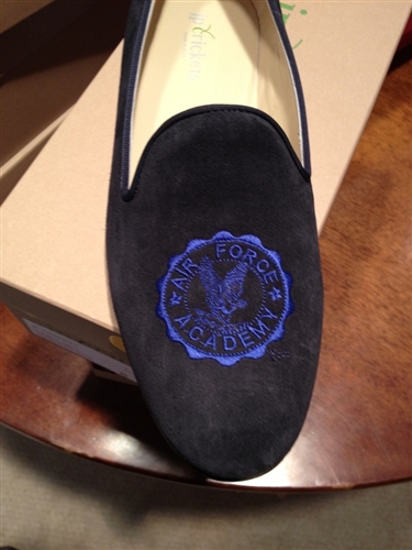 Women's United States Air Force Blue Suede Loafer