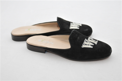 Women's WAKE FOREST Black Linen Mule