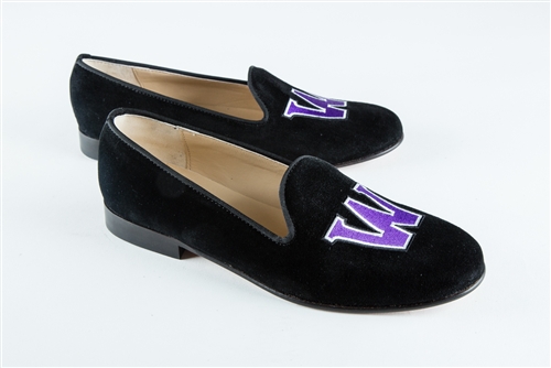 Women's Williams College Black Suede Loafer