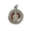 Silver Filigree Charm with Coat of Arms