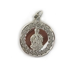 Silver Filigree Charm with Coat of Arms