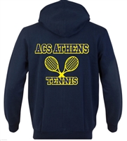 SA05_Hooded Sweatshirt with Small Lancer Logo on Front & Large ACS Athens Tennis Logo on Back