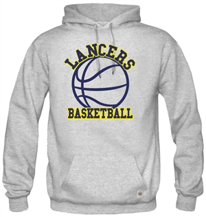 SA08_Hooded Sweatshirt With Large Basketball Logo